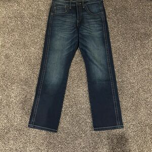 Wrangler Men's Slim Straight Jeans - Dark Blue